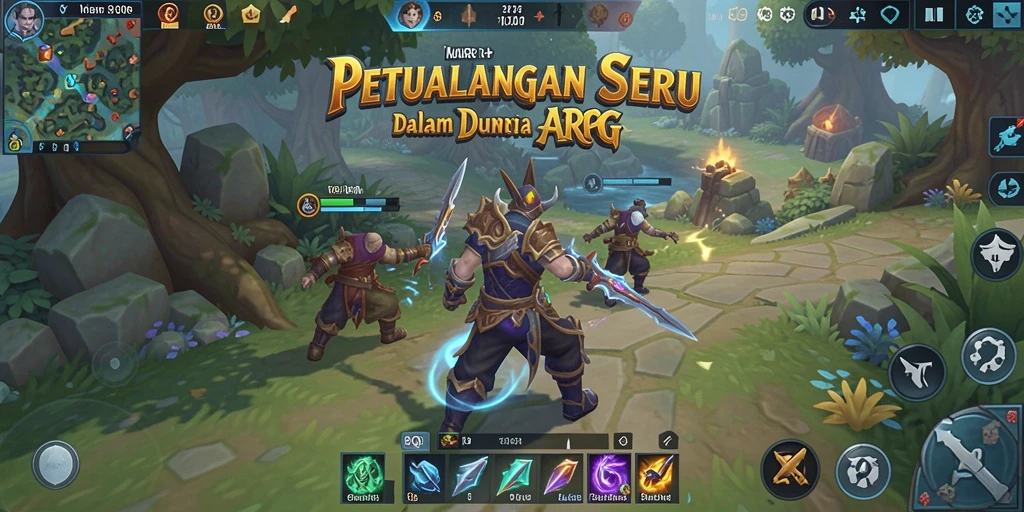 Gameplay seru 8QR dengan petualangan dan pertempuran yang mendebarkan.