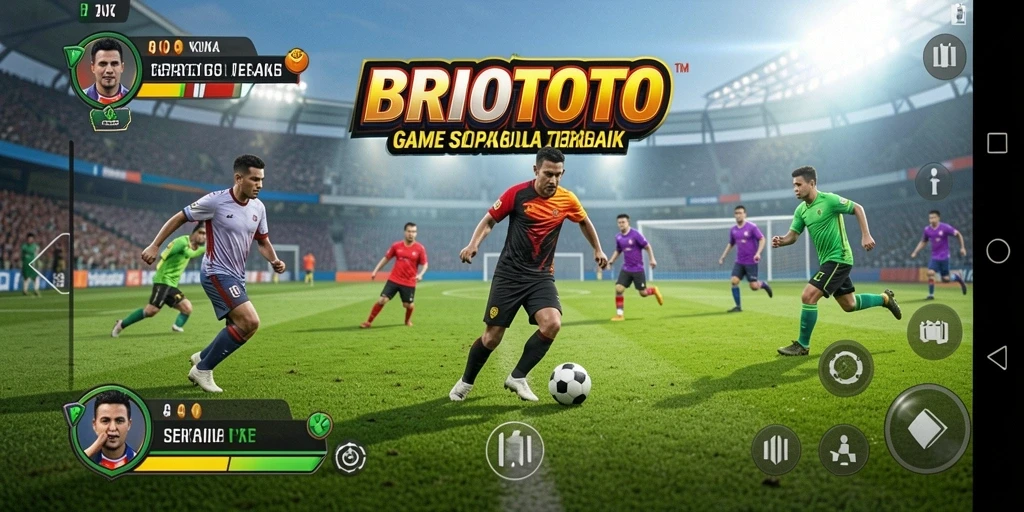 Tampilan menarik dari permainan sepak bola BRIOTOTO.