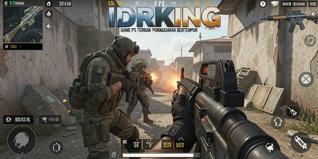 Tampilan dinamis dari gameplay IDRKING yang mendebarkan.