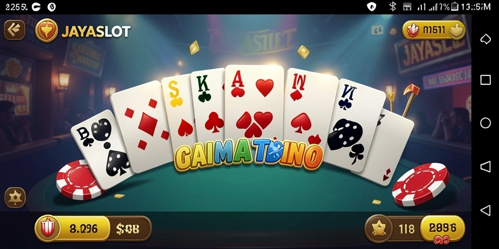Tampilan gameplay menarik dari JAYASLOT yang menunjukkan aksi permainan domino.
