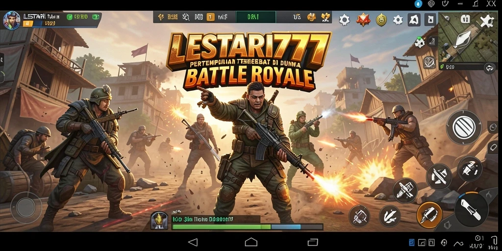 Gameplay seru di LESTARI777 dengan aksi Battle Royale yang mendebarkan.