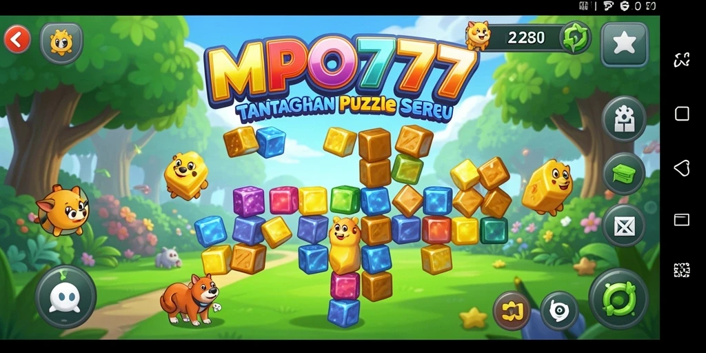 Screenshot utama menunjukkan gameplay menantang dari MPO777.
