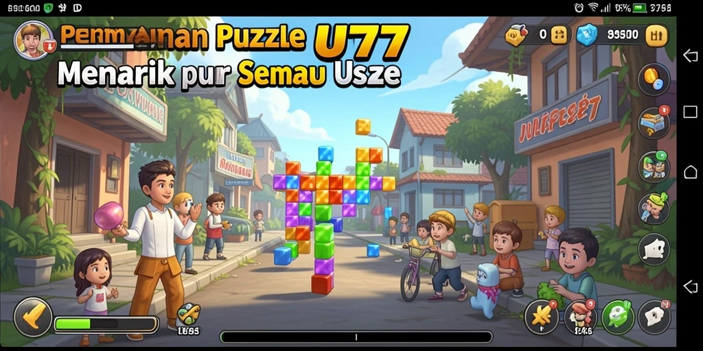 Screenshot UT77 menampilkan gameplay teka-teki yang memikat dan menantang.
