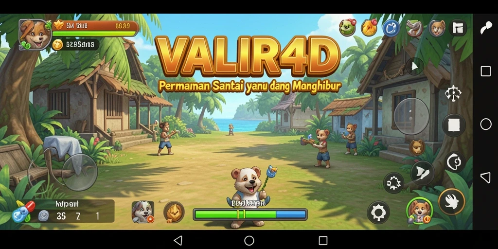 Screenshot VALIR4D menunjukkan gameplay santai yang menarik.